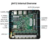 XCY Fanless Mini PC Router 12th Gen Intel Celeron J6412 Processor 6x Intel i226V 2.5G LAN Support Windows Linux Pfsense OpenWrt 6