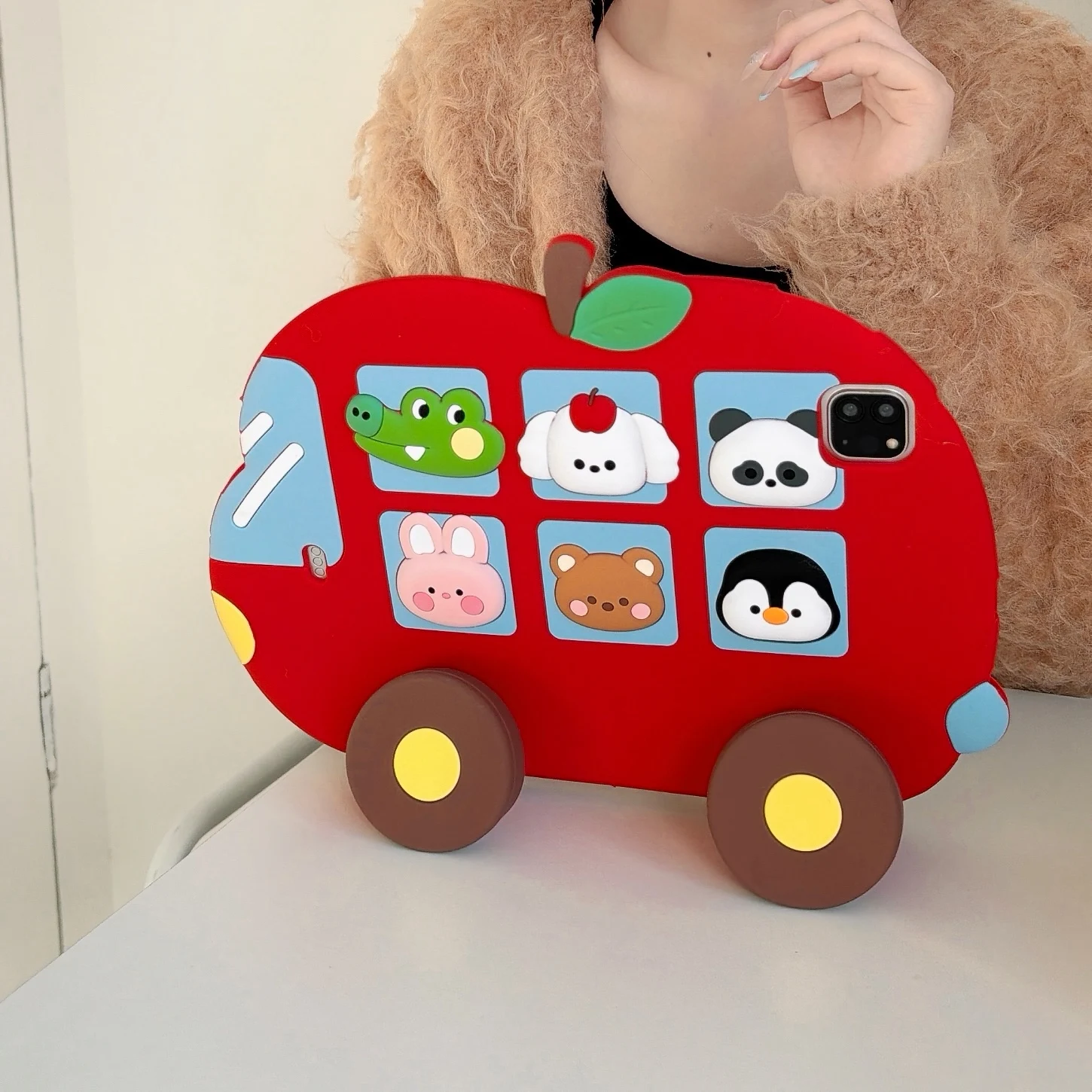Cute Cartoon Animal Silicone Tablet Protective Case