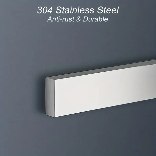 Professional Magnetic Strip สแตนเลสสตีลมีดแม่เหล็กผู้ถือ Rack มีดครัวชั้นวางบาร์ 30 40 50 ซม.อุปกรณ์ครัว 5