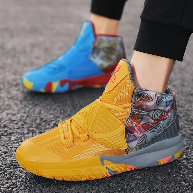 

Men's Basketball Shoes Unisex Cushioning Anti-Friction Sport Shoes Men Light Basketball Sneakers Women High Top Gym Boots