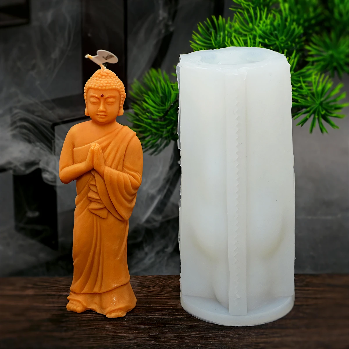 3D Buddha Statue Candle Silicone Mold DIY Meditation Prayer Buddha for Candles Soap Gypsum Crafts Making and Clay Home Decor - Image 6