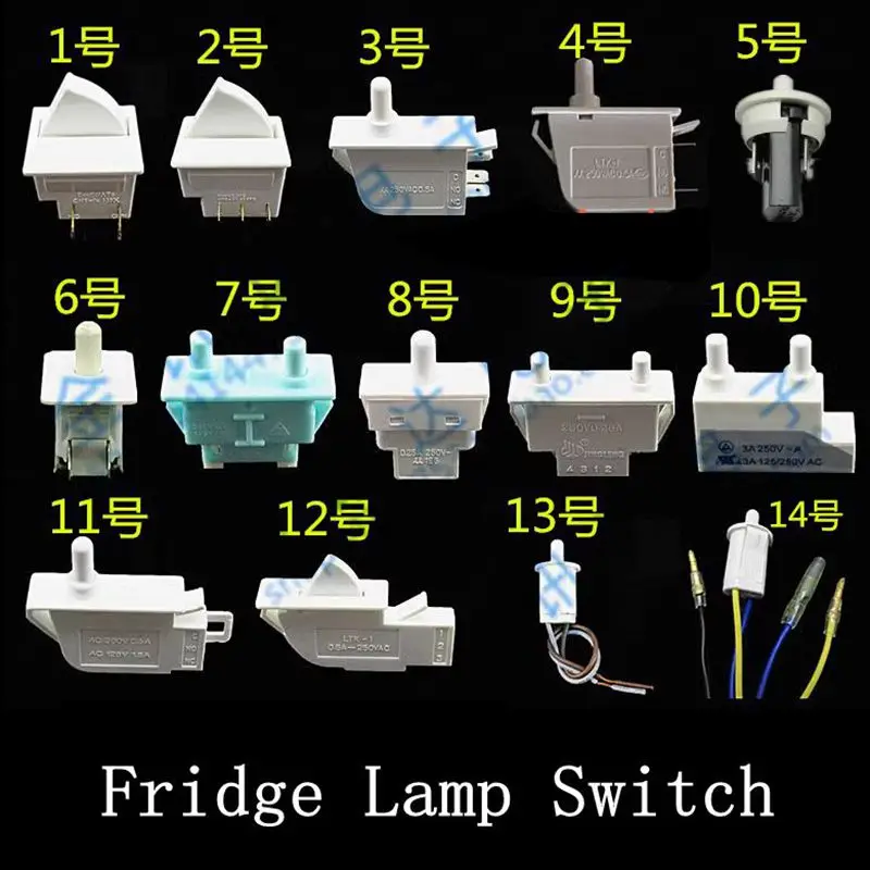 1pcs Replacement Fridge Door Lamp Switch Refrigerator Door Light Sensor Switch Special For Ordinary brand refrigerators