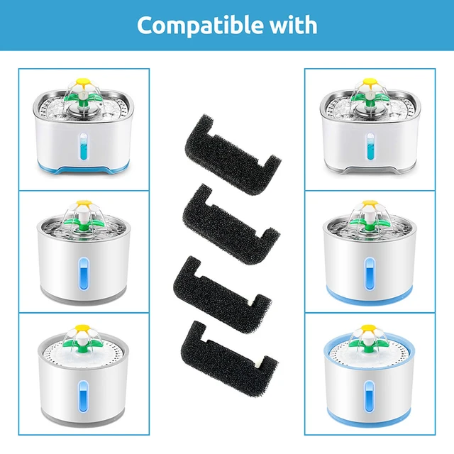 Filtri In Spugna Per Fontana Gatti - Ricambio 8 Pezzi | Per Acqua Pulita E Fresca - Foto 14