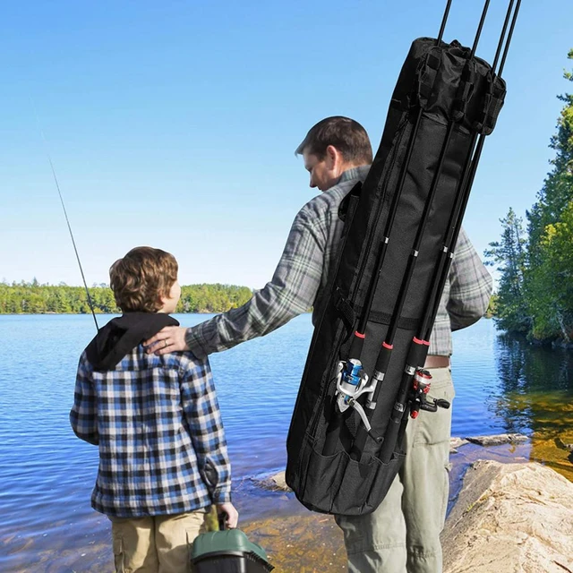 Fly Fishing Rods Case Fishing Gear with Shoulder Strap Portable Storage  Organizer Men gifts travel Case Fishing Rod Tube Case - AliExpress