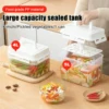 4/5L Pickle Jar Leakproof Pickle Fermentation Container Portable for Gherkin Sauerkraut Olive and Kimchi Home Storage Container 1