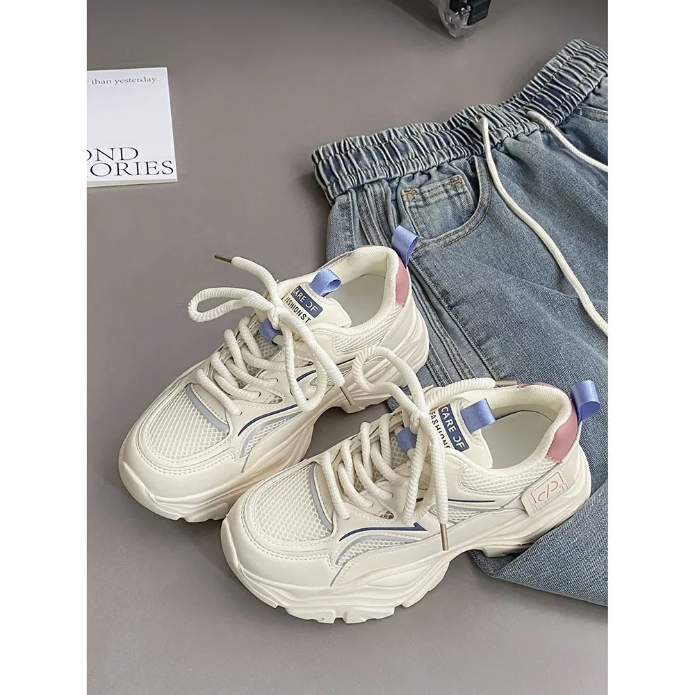 2024 Spring New Women Thick Sole Sports Outdoor Shoes Breathable Women Casual Shoes Lightweight/Comfortable Women Shoes 24-207