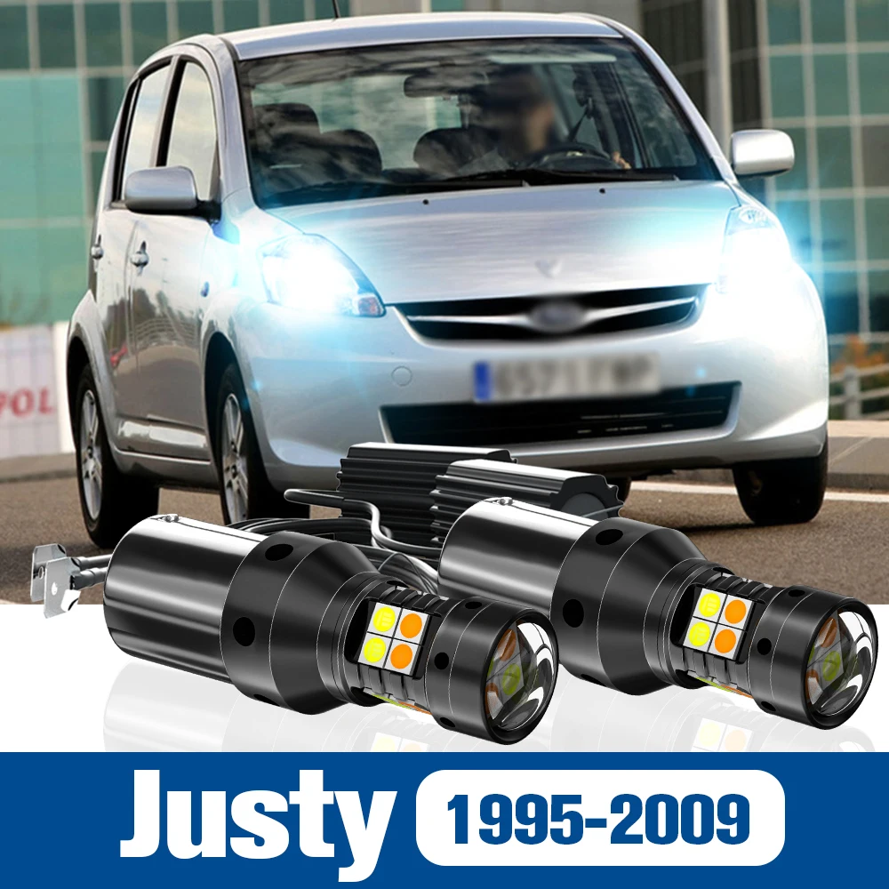 

2pcs LED Dual Mode Turn Signal+Daytime Running Light DRL Accessories Canbus For Subaru Justy 1995-2009 2003 2004 2005 2006 2007