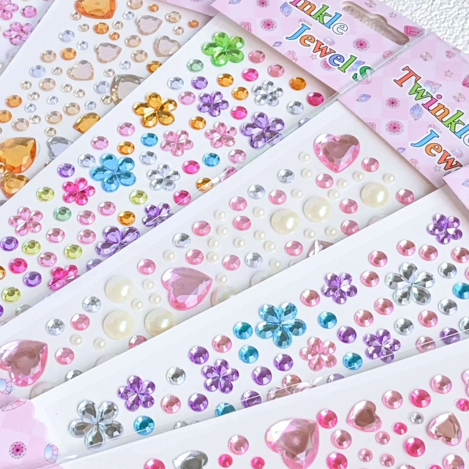 Glitter Face Stickers for Children Rhinestones for Eyes Face Diamonds Bright Stickers Festival Makeup Jewels Stickers ZS006 5