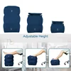 Inflatable PVC Kids Footrest Pillow for Travel - Airplane, Car, Bus. 5