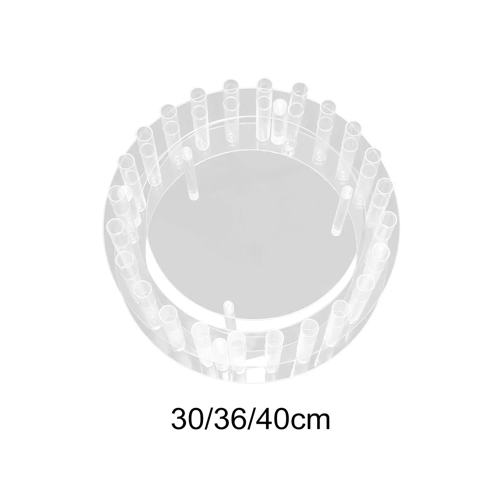 

Acrylic Fillable Cake Stand Cake Holder Transparent Wedding Decoration Cake Tier for Dessert Party Birthday Celebration Cake