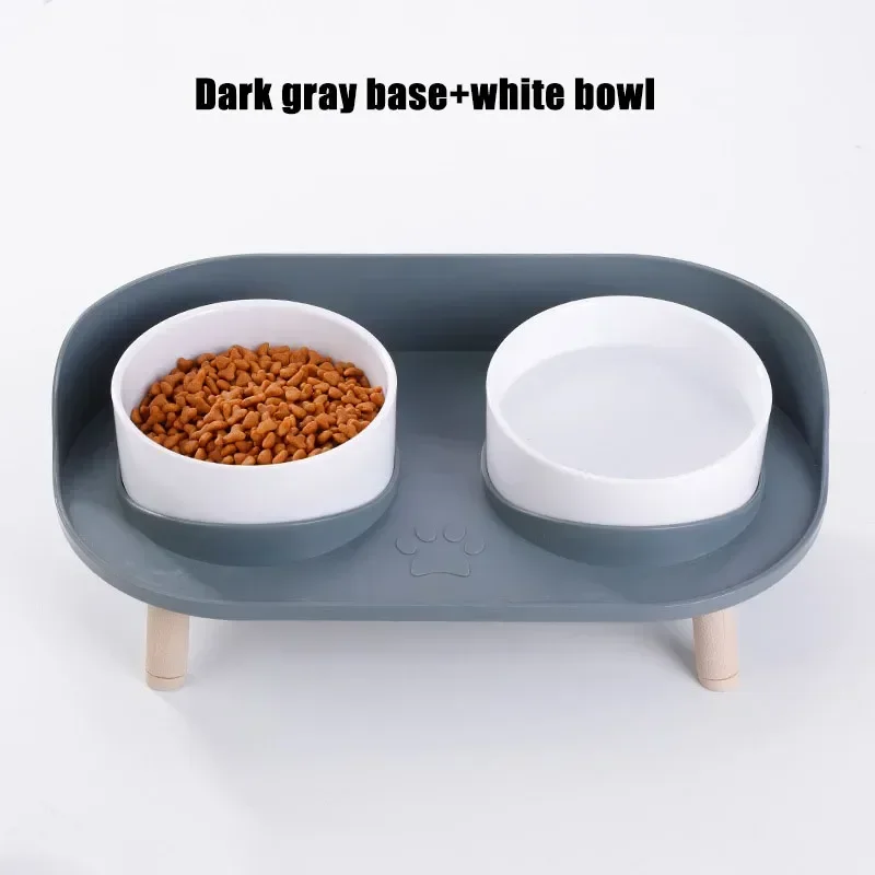 

Dog Water s Double Supplies Dish Cat Feeding Feeders Feeder Dogs Adjustable Height Drinker Bowl Pet Bowls Elevated Food