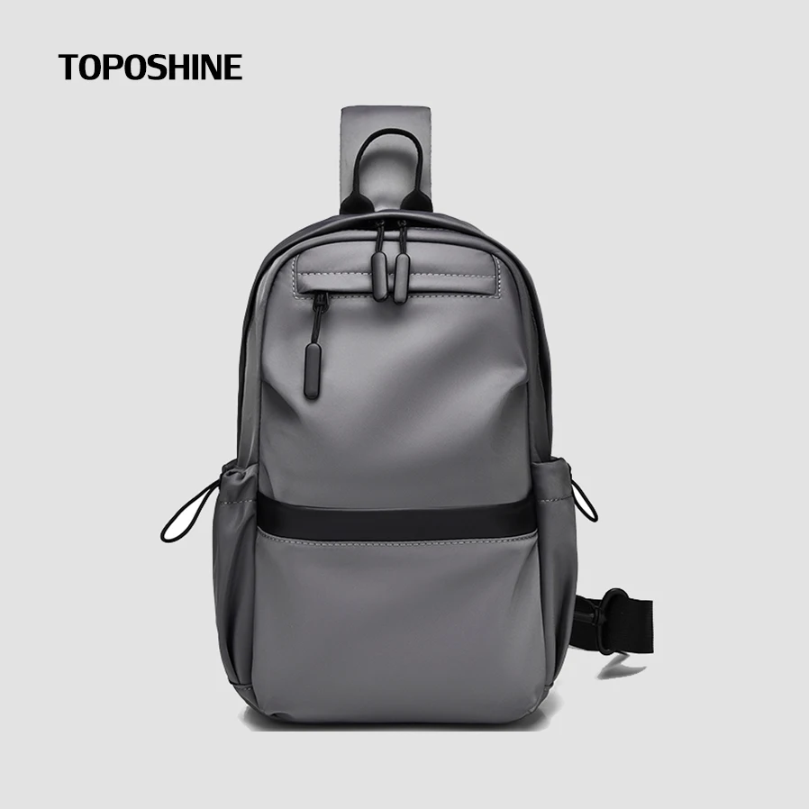 

Toposhine New Chest Bag Single Shoulder Crossbody Bag for Men and Women Waterproof Oxford Textile Summer Travel Handsome Bag