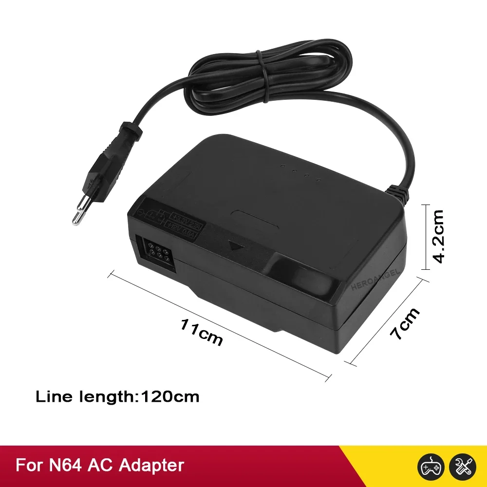 High Quality Wall Charger AC/DC Adapter Power Supply Game Charger For N64 Console AC Adaptor EU/US Plug Dropshipping