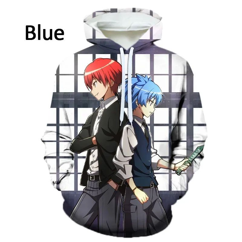 

3D Anime Assassination Classroom Printed Hoodies Shiota Nagisa Graphic Hooded Hoody Kid Fashion Cool Streetwear Sweatshirts Tops