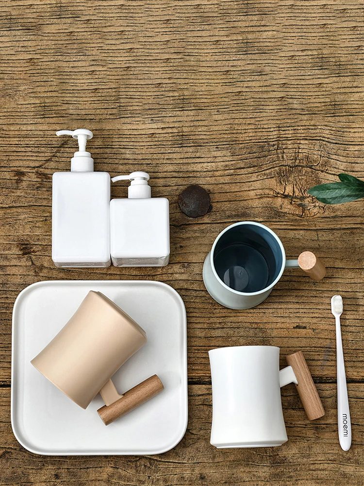 Creative Bathroom Tumbler Set For Couples Simple Toothbrush Cup_voghion.com