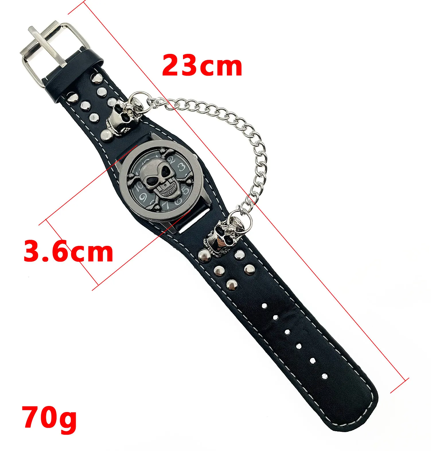 Luxury Men's Watch with Stylish Large Dial Design, Silver 3D Scorpion Skull Quartz Clock Military Watch Reloj 3