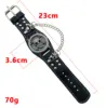 Luxury Men's Watch with Stylish Large Dial Design, Silver 3D Scorpion Skull Quartz Clock Military Watch Reloj 3