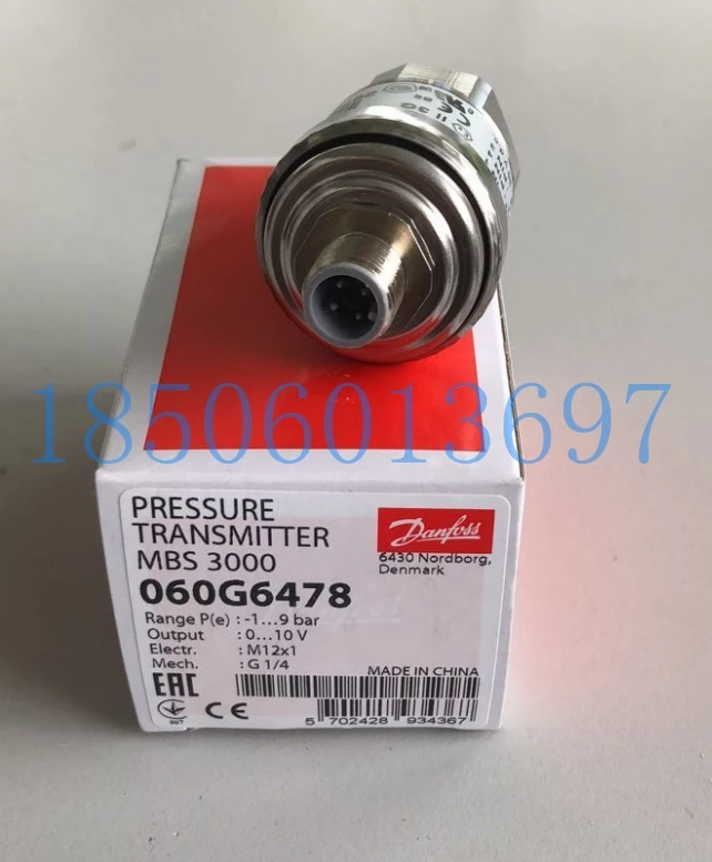 

MBS3000 060G6478 Danfoss Pressure Sensor -1-9bar 0-10V