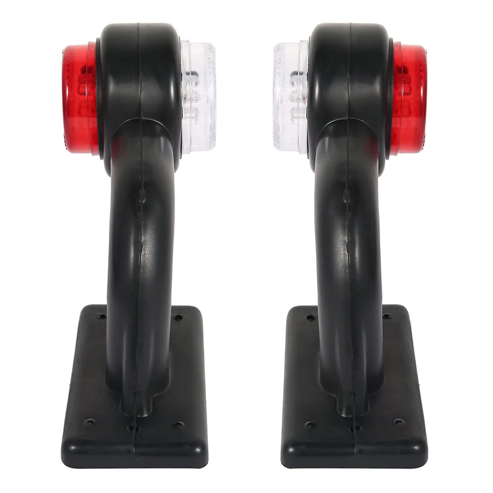 Plastic Truck Side Marker Light 12V Red White Trailer Outline Lamp
