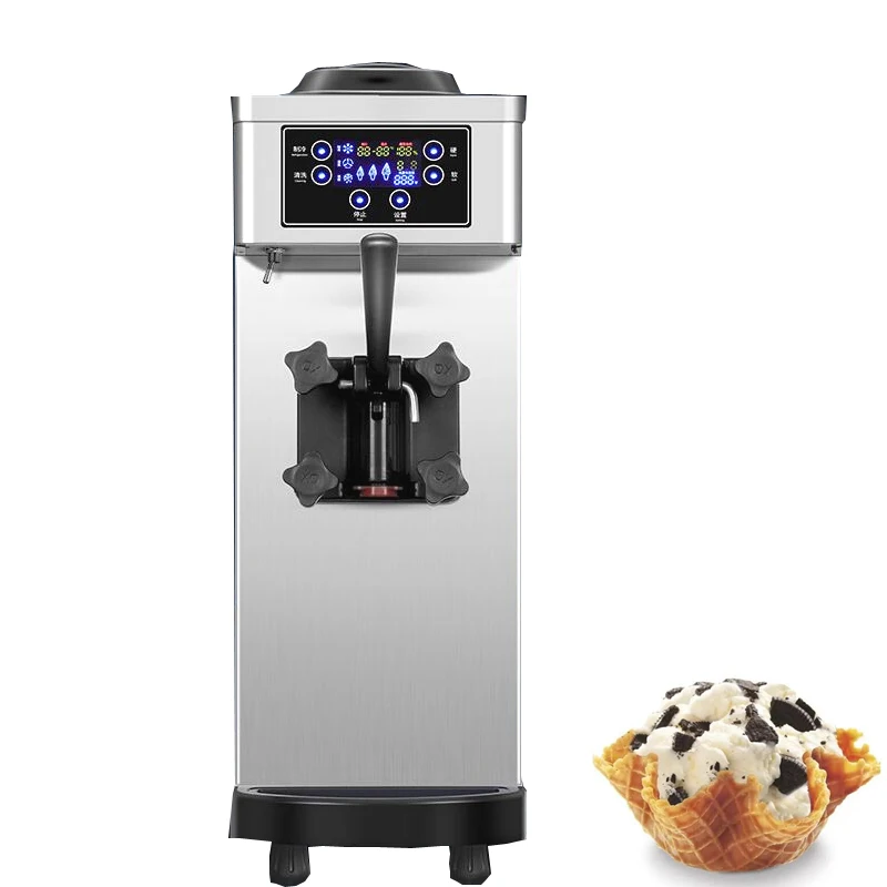 

Commercial Automatic Small Soft Ice Cream Marker Machine Sorbet Sundae Ice Cream Machine 1 Flavor 7 days no cleaning