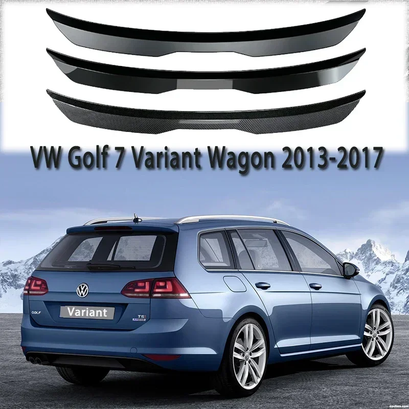 Per Vw Golf 7 Variant Wagon 2013-2017 Hatchback Car Rear Roof Lip Spoiler Wing Rear Trunk Roof Lip Cap Spoiler Trim Bodykit