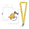 Sanrio Gudetama Lazy Egg Cute Card Holder Lanyard Neck Strap Keychain ID Card Badge Holder Hang Rope Student Accessories Gift 4