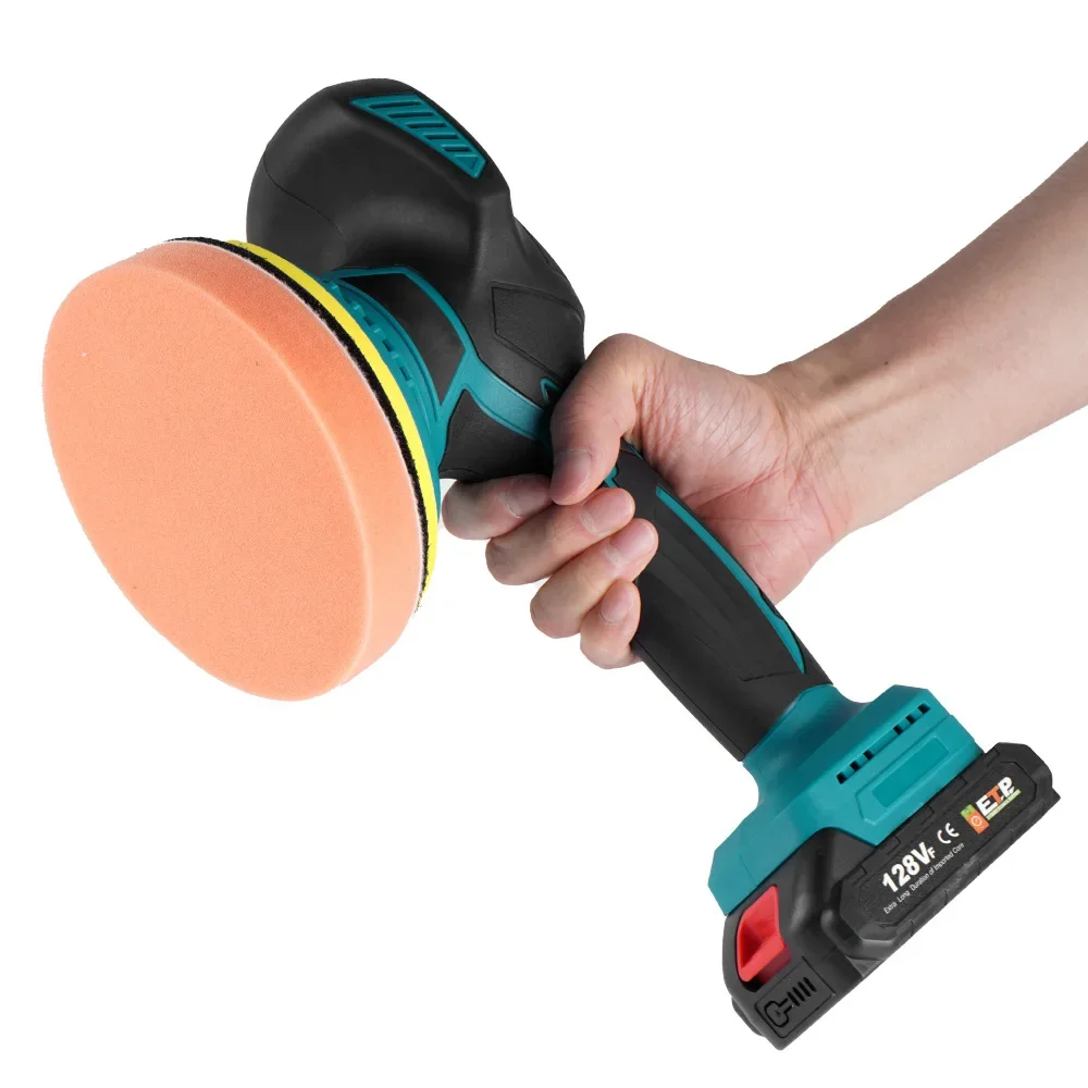 6 Gears Electric Cordless Car Polisher Auto Polishing Cleaning Metal Waxing Wood Sanding Rust Removal Tool For Makita Battery