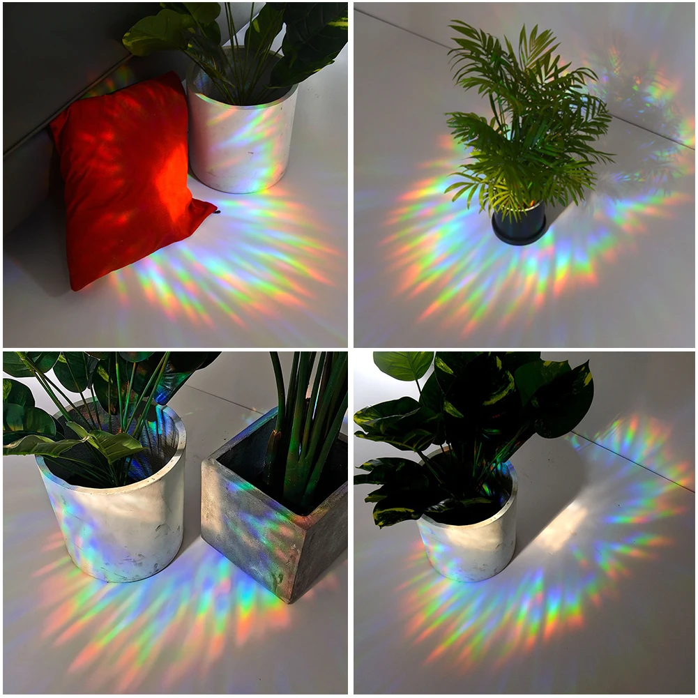 3D rainbow sun catcher wall stickers light catcher PVC window film self adhesive decal motorcycle sticker home decor