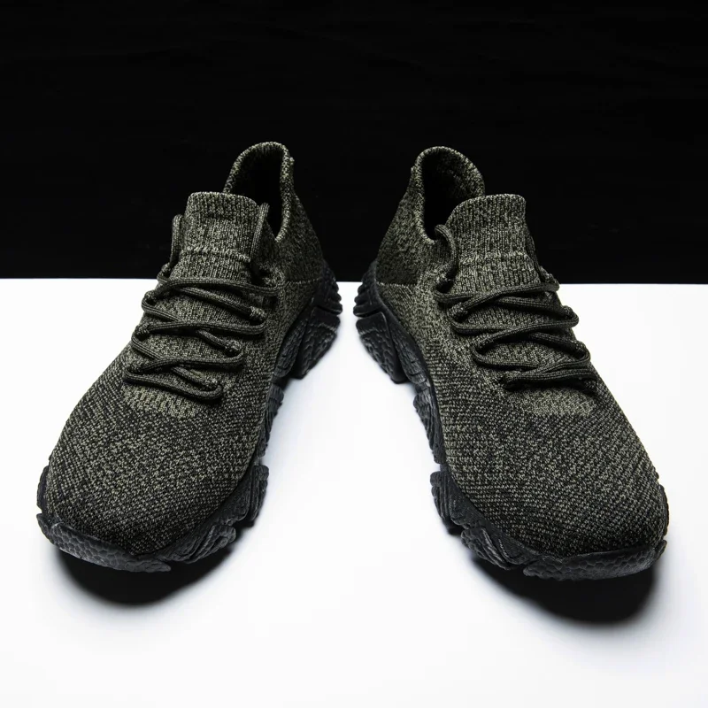 Running Sneakers Summer Men's Running Sneakers Soft Non-slip Moccasins Breathable Light Walking Sneakers