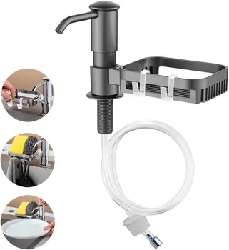 ล้างจานผงซักฟอกกด EXTRACTOR อ่างล้างจานเครื่องจ่ายสบู่ Extender ในครัวเรือนอ่างล้างจานผงซักฟอกกด Extender Tube 1