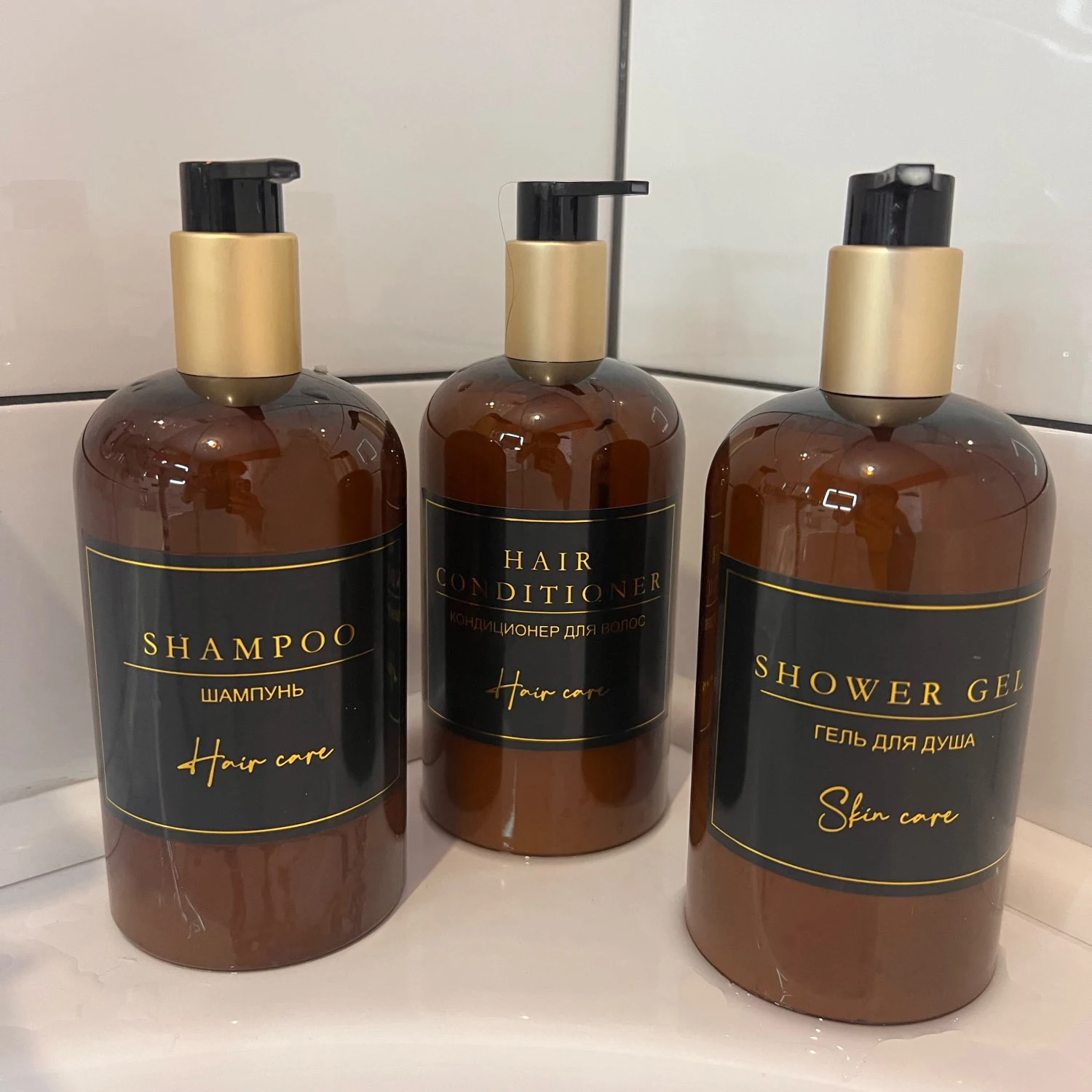 Waterproof Labels for Shower Bottles Bathroom Hand Soap Dispenser Label Stickers Bottle Label for Soap Lotion Shampoo Conditione 5