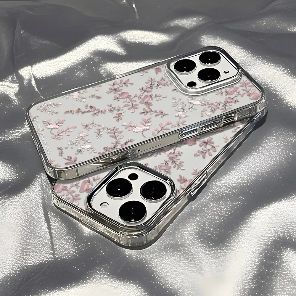 Elegant Little Flower Transparent Soft Phone Case
