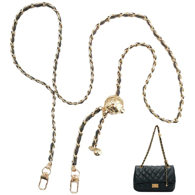 Purse Chain,Bag Extender Purse Chain Strap for Women Crossbody Bags Purse  Shoulder Belt Chain (Extender Chain+Antique Gold Chain 47in/120cm)