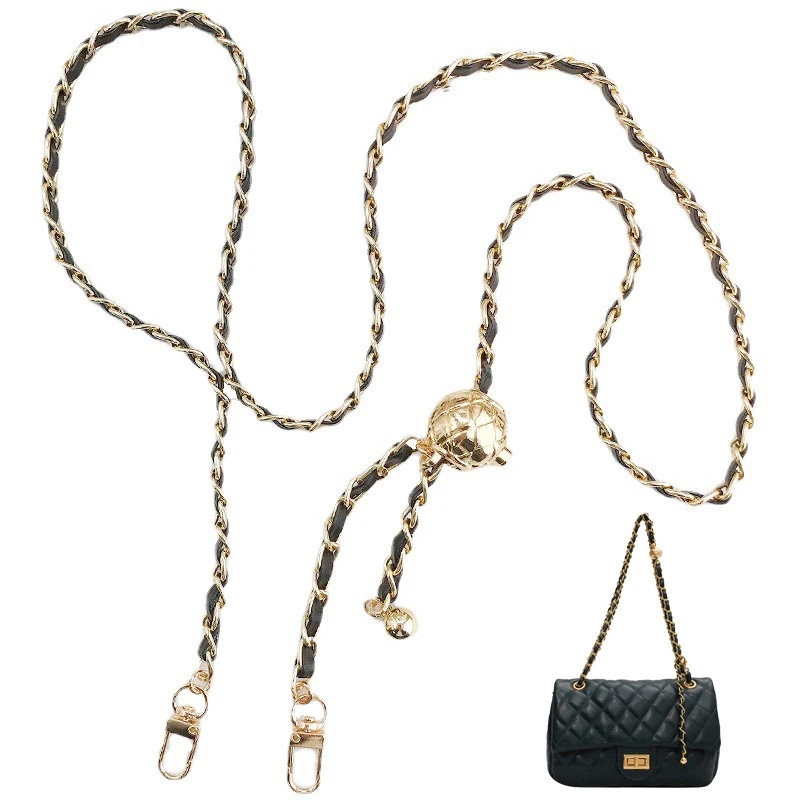 Leather Strap Chain Women Bag Chain Purse Strap Crossbody