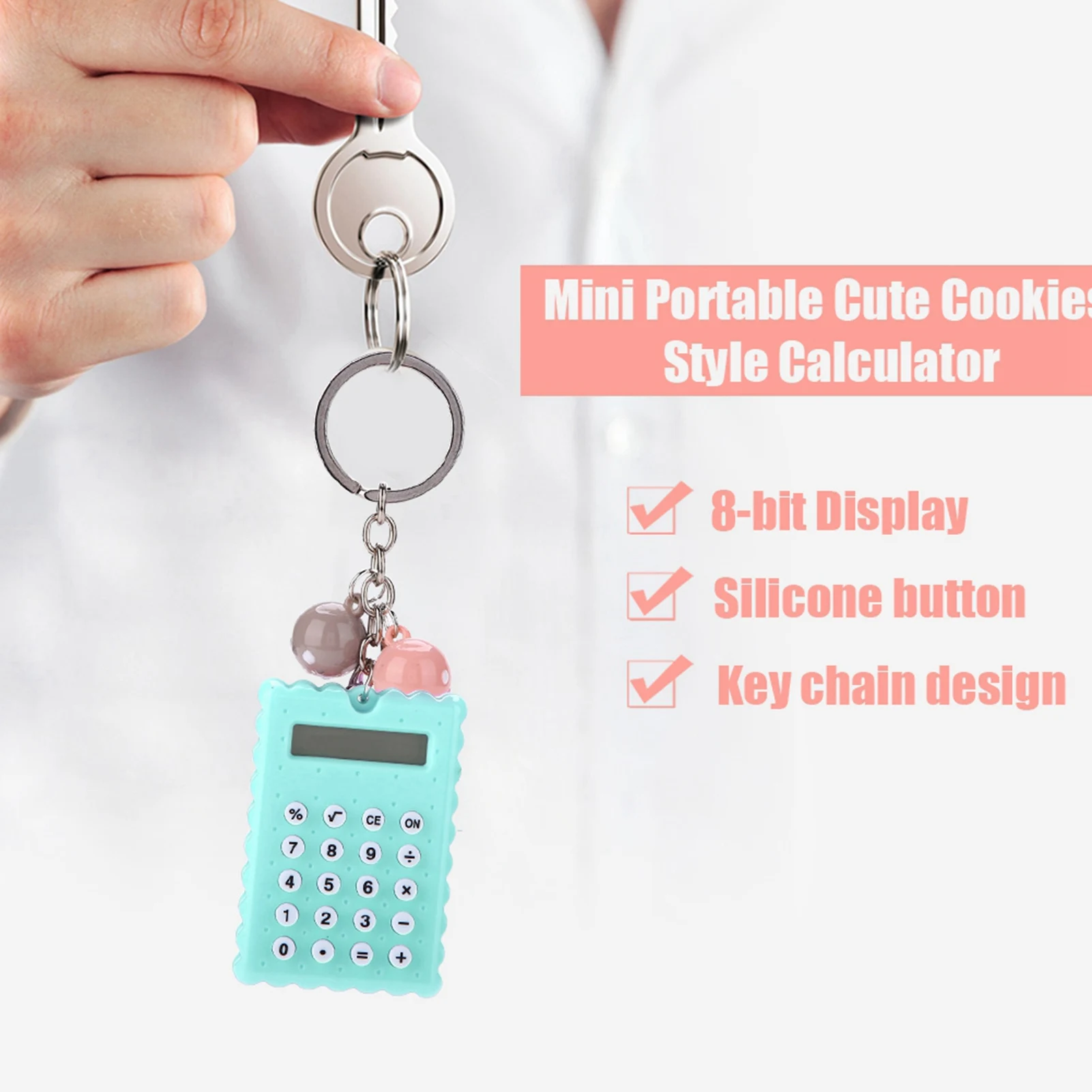 Calculator Calculator Cute Mini Calculator Mini Portable Cute Key Chain Calculator Candy Color Calculator