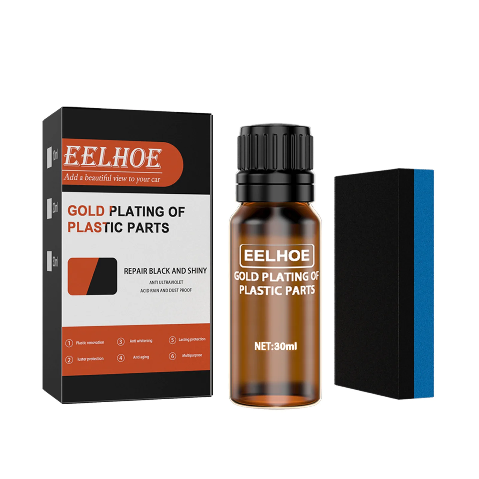 Car Plastic Liquid Crystal Plating Liquid Car Dashboard Interior Plastic Refurbishment Agent Coating Glazing Maintenance Agent