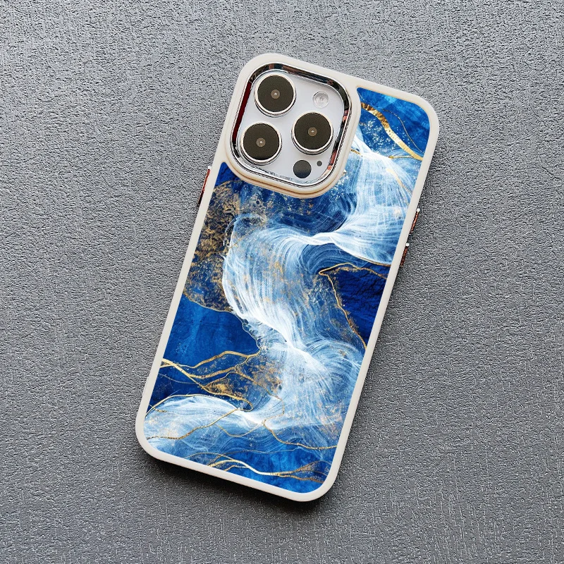 Ozeanwellen Meerwasser Kreative Silikon Handyhülle für iPhone Hülle 13 12 11 Pro Max 16 15 14 Pro Max Plus XR XS X 7 8 SE2 Abdeckungen – Detail 6
