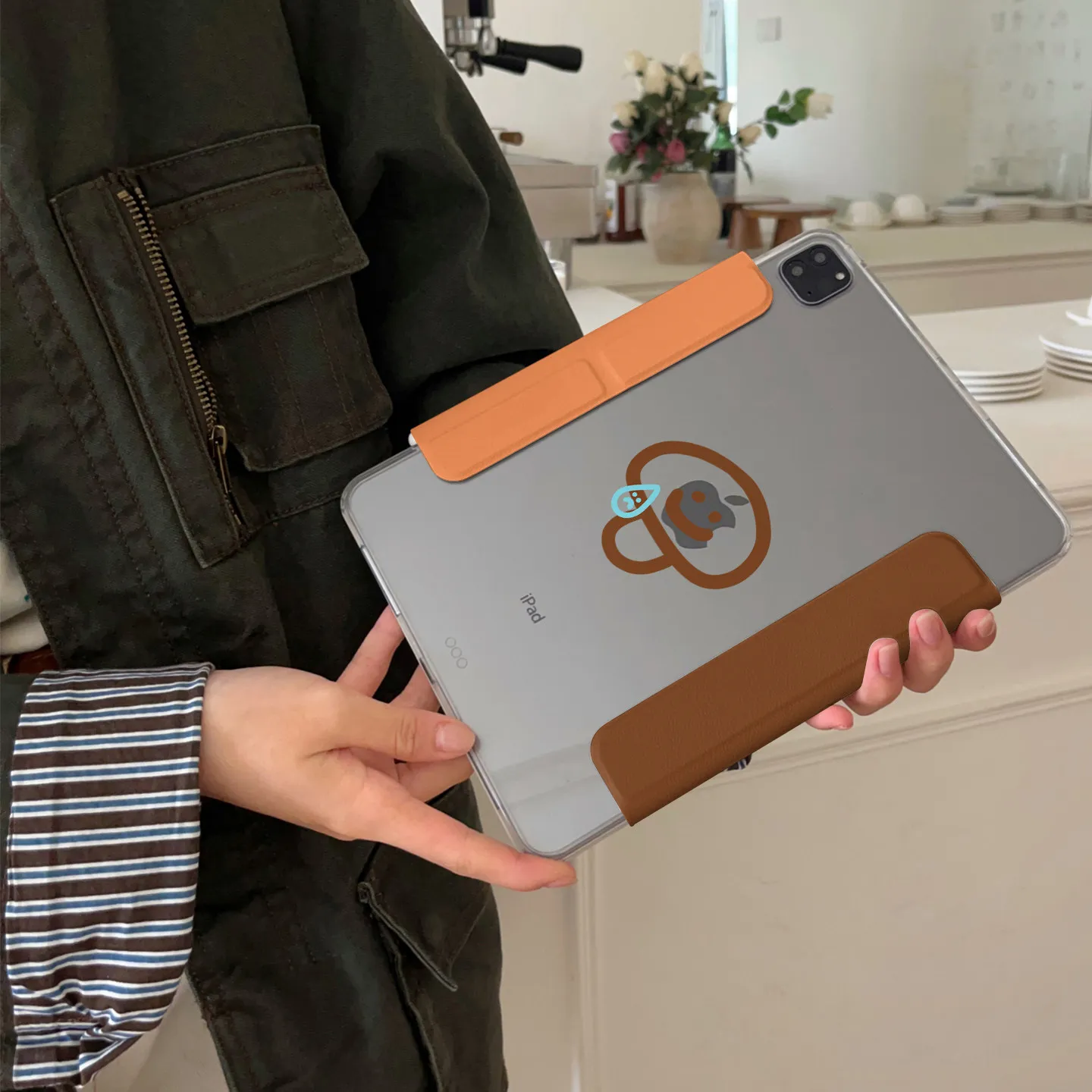 Vibrant Fruit Print Y-Fold Tablet Case