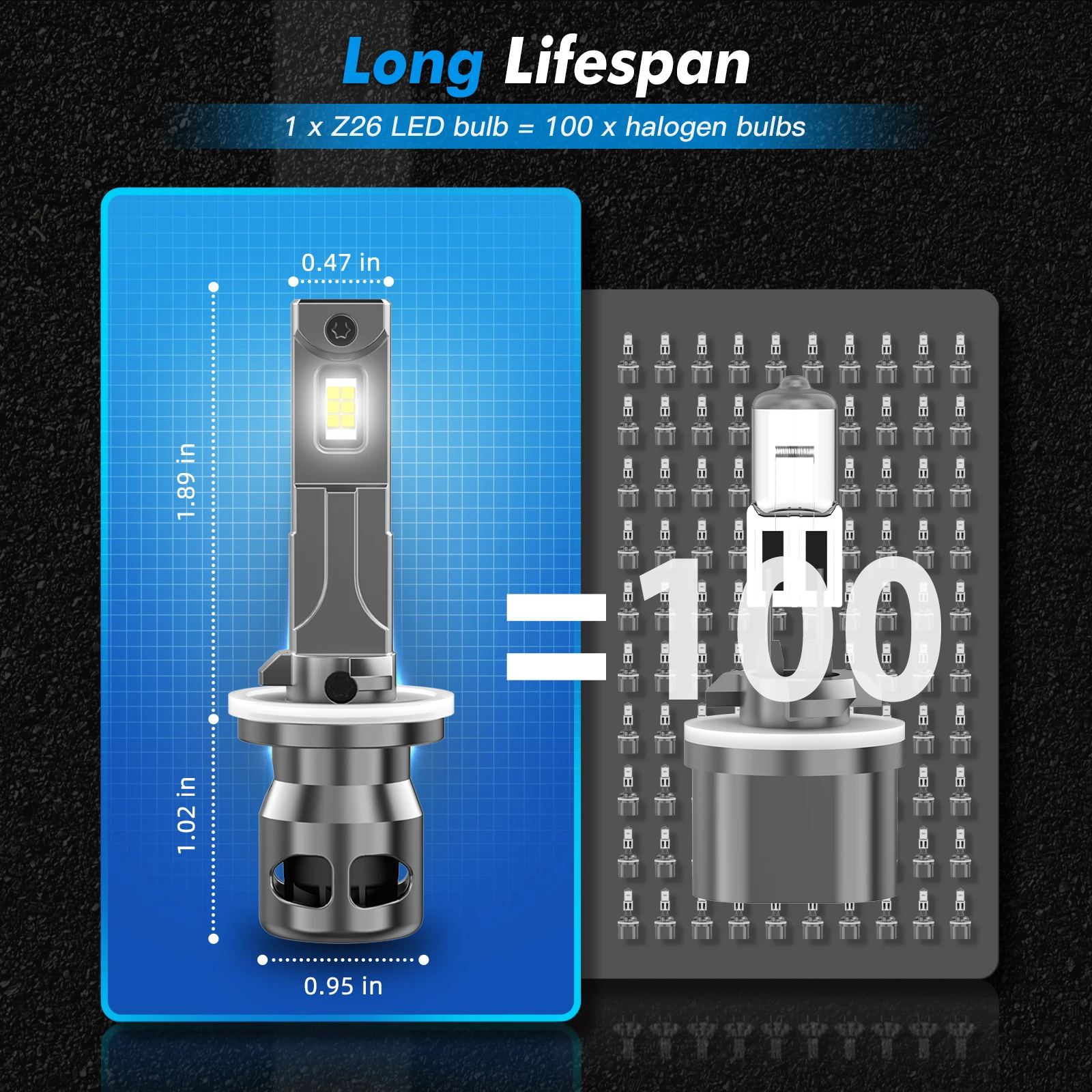 베빈시 2개 881 880 LED 안개등 H27 안개램프 초고휘도 6000K 플러그 앤 플레이 CANBUS 터보 LED 자동차 헤드라이트 전구 12V 12000LM