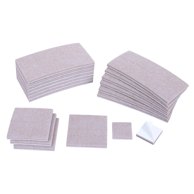 Felt Pads Furniture Feet Protector 5mm Square Table Chair Leg Stickers Cover Mats Wood Floor Protectors Bottom Anti-Slip Pads