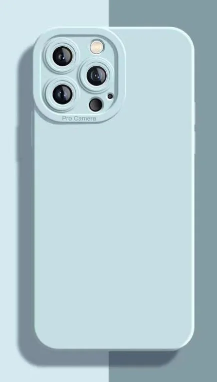 Solid color 15/14 phone iPhone 12/13 Promax soft case XS/XR all inclusive/78p/6p anti drop_voghion.com