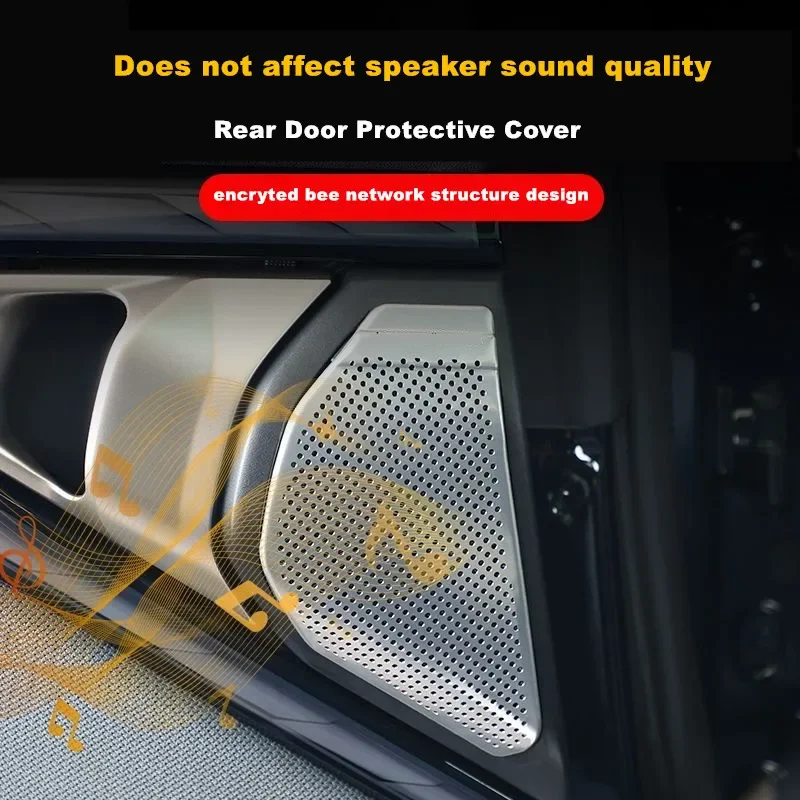 Car Front/Rear Door A Pillar Speaker Panel Metal Audio Horn Protective Cover Trim For BMW X3 G45 2025 2026 Interior Accessories