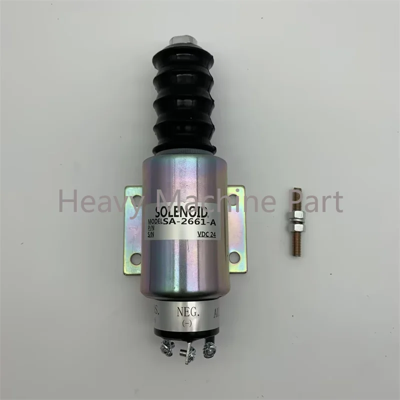 24V SA-2661-A 2001-24E2U1B2A Fuel Shutoff Stop Solenoid for Woodward 2000 Series