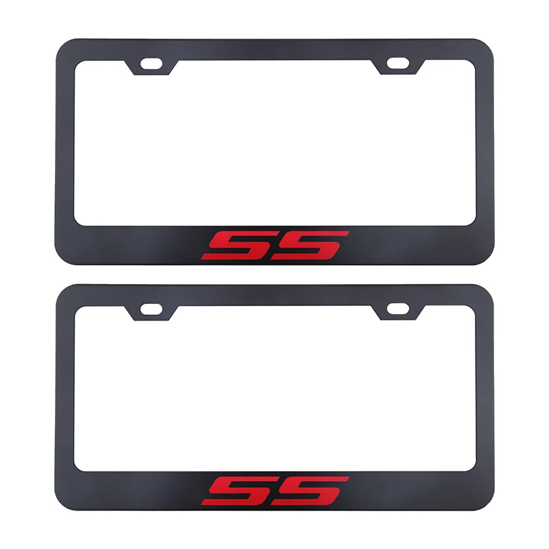 2PCSAmericanSizeLatestStandardCarLicensePlateCoverRaceSS