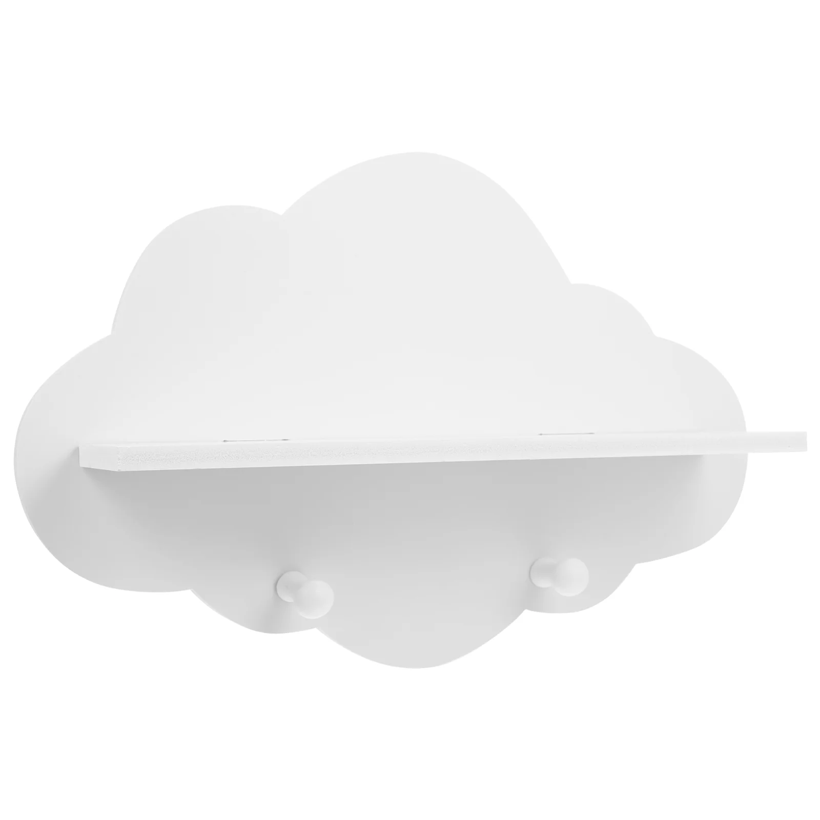 

Punch Free Wooden Cloud Shape Baffle Shelf Floating Shelf Wall Mounted Wood Wall Shelf for Home Kitchen Perforated Shelves