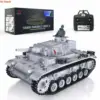 1/16 2.4G Heng Long 7.0 Panzer III H RC FPV Tank 3849 360° Turret Gearbox Metal Barrel Smoke Unit BB Pellets Army Toys TH17371 1