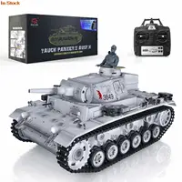 1/16 2.4G Heng Long 7.0 Panzer III H RC FPV Tank 3849 360° Turret Gearbox Metal Barrel Smoke Unit BB Pellets Army Toys TH17371 1