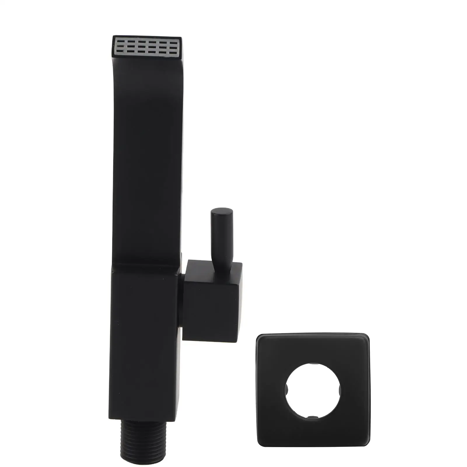 

Настенный медный смеситель для холодной воды G1/2 для раковины в ванной комнате и бассейна с шваброй черного цвета