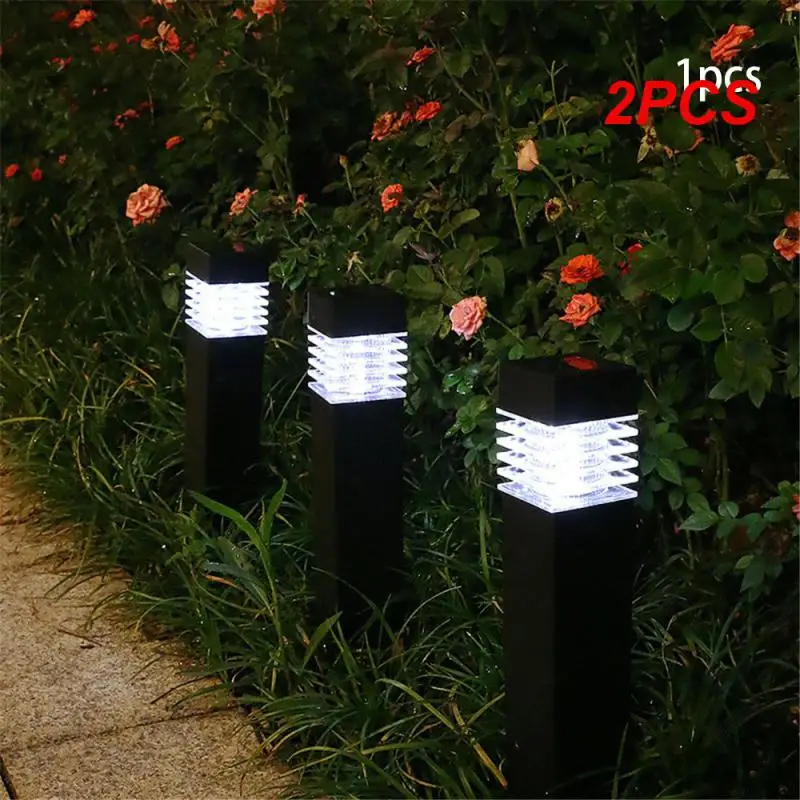 

2PCS Modern Garden Lights Rainproof And Sunscreen Simple Waterproof Garden Outdoor Solar Light Outdoor Garden Lights