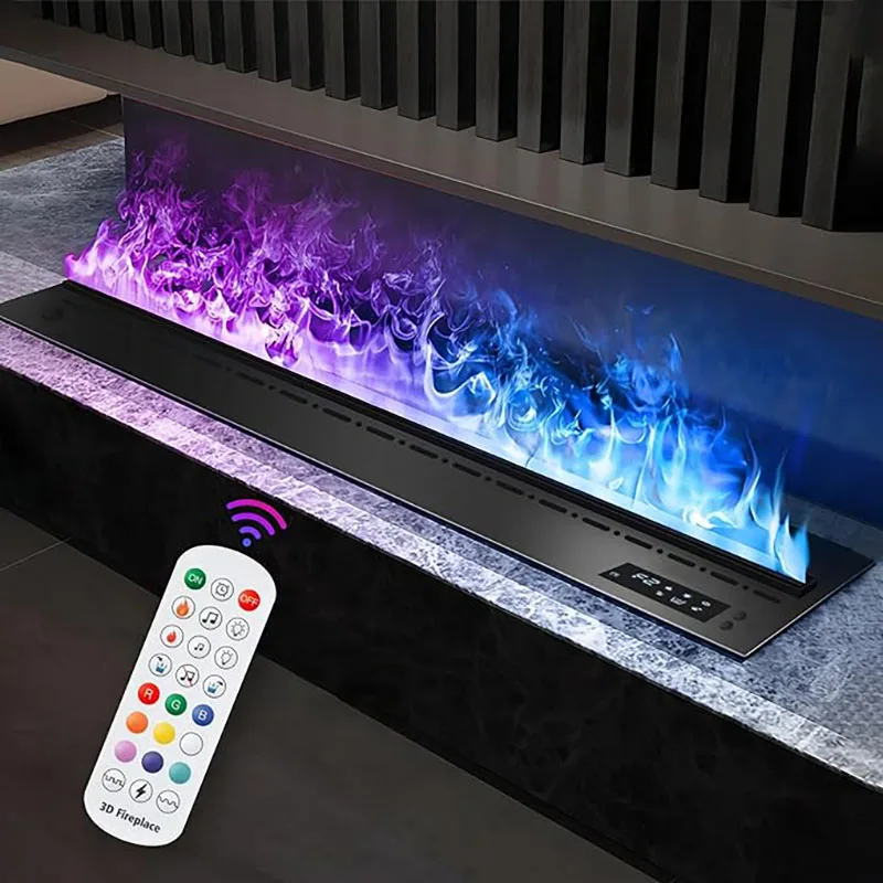 

Smart indoor electric water steam fireplace Color flame Eco-decoration no fire risk 3D atomizing fireplace